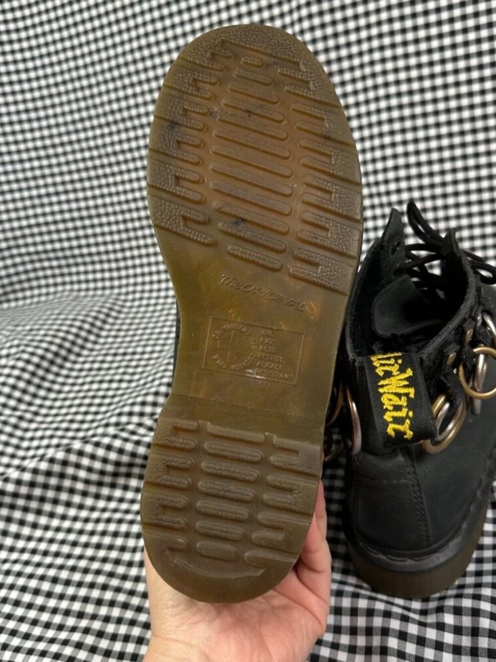 Dr. Martens x Felder Felder 1460 Pascal Black Ring Pierced Boots Women’s US 8 - Picture 4 of 7